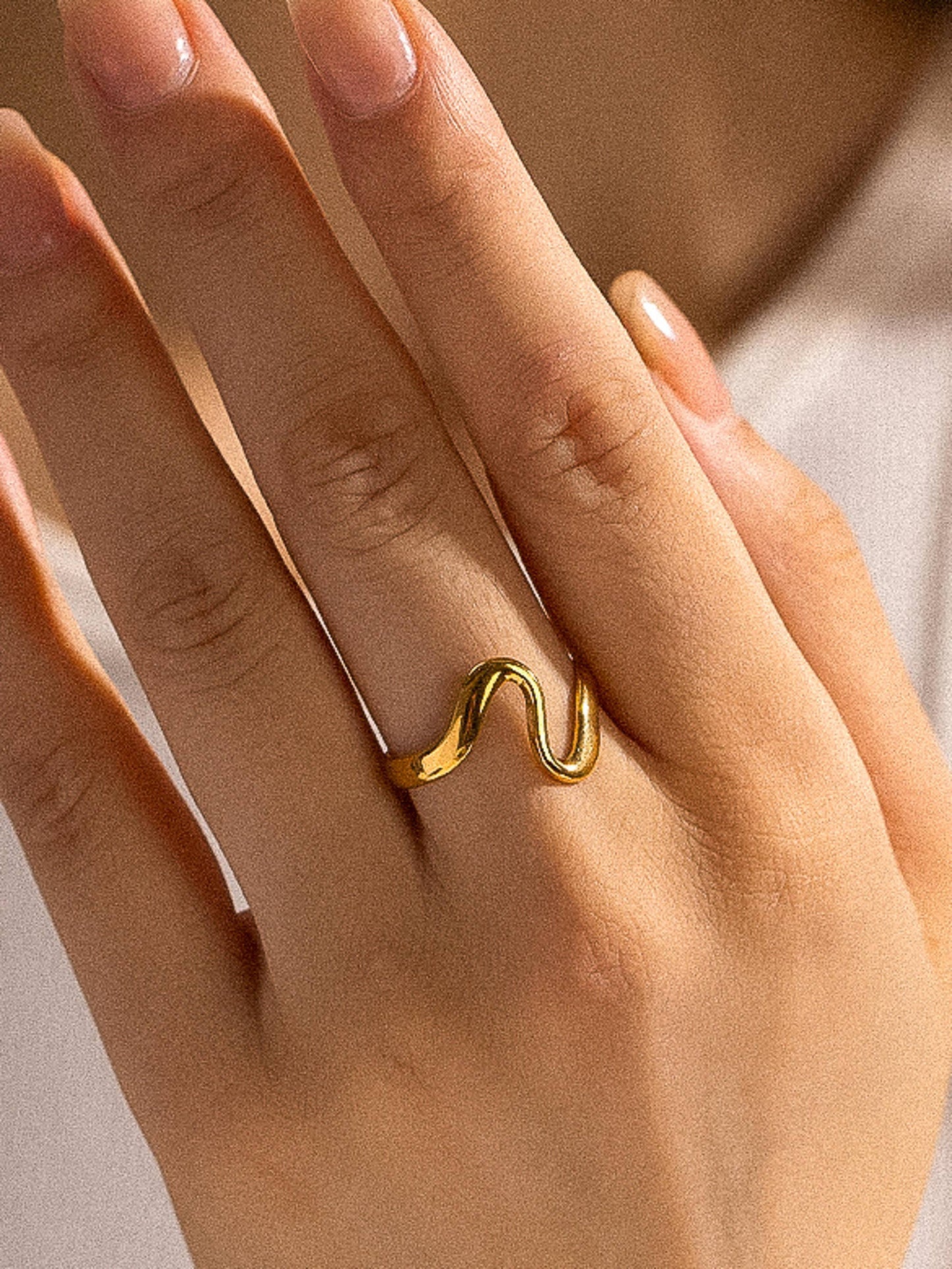 Amika Abstract Thin Ring