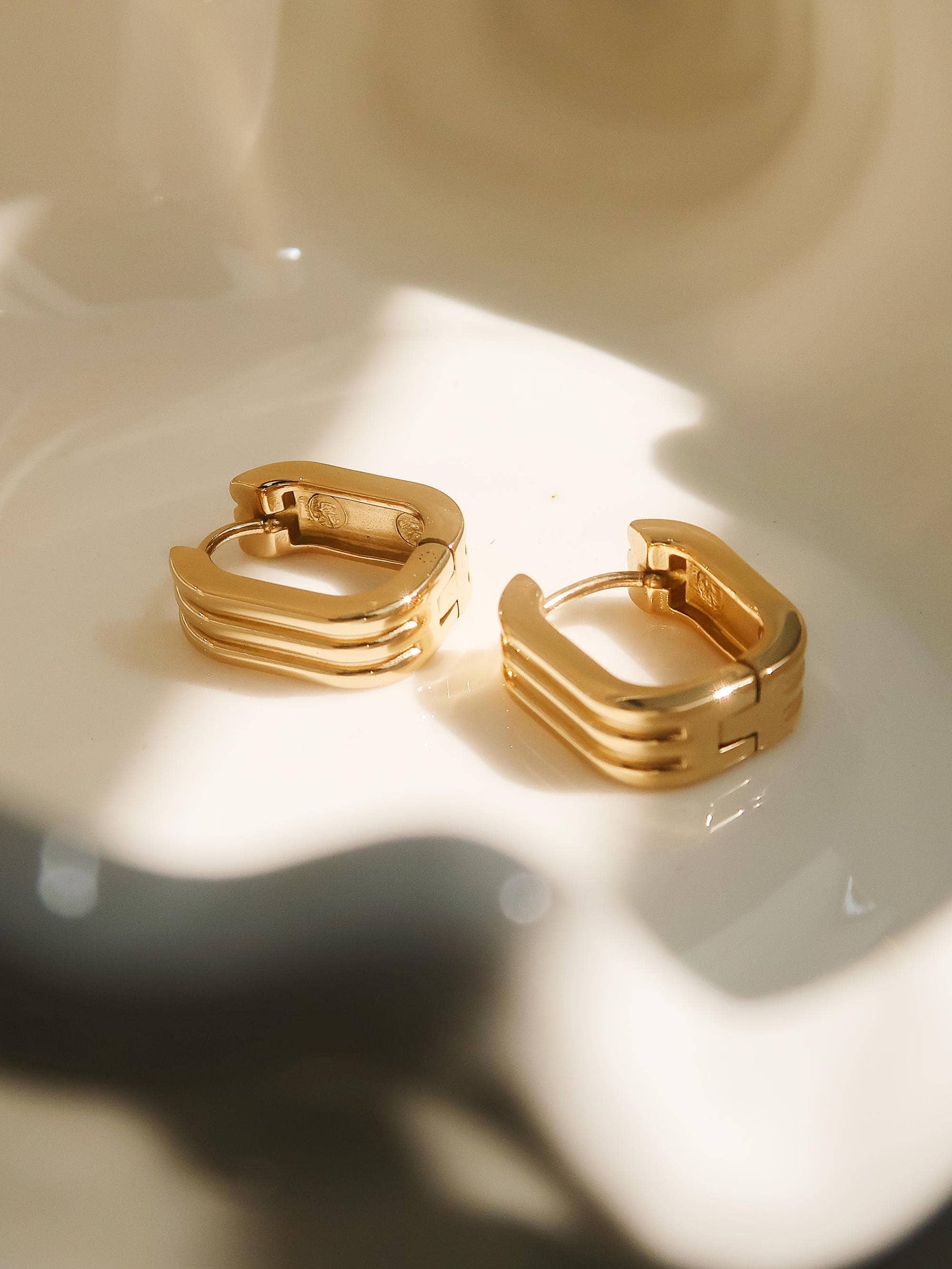 Noa Stripe Hoop Earring