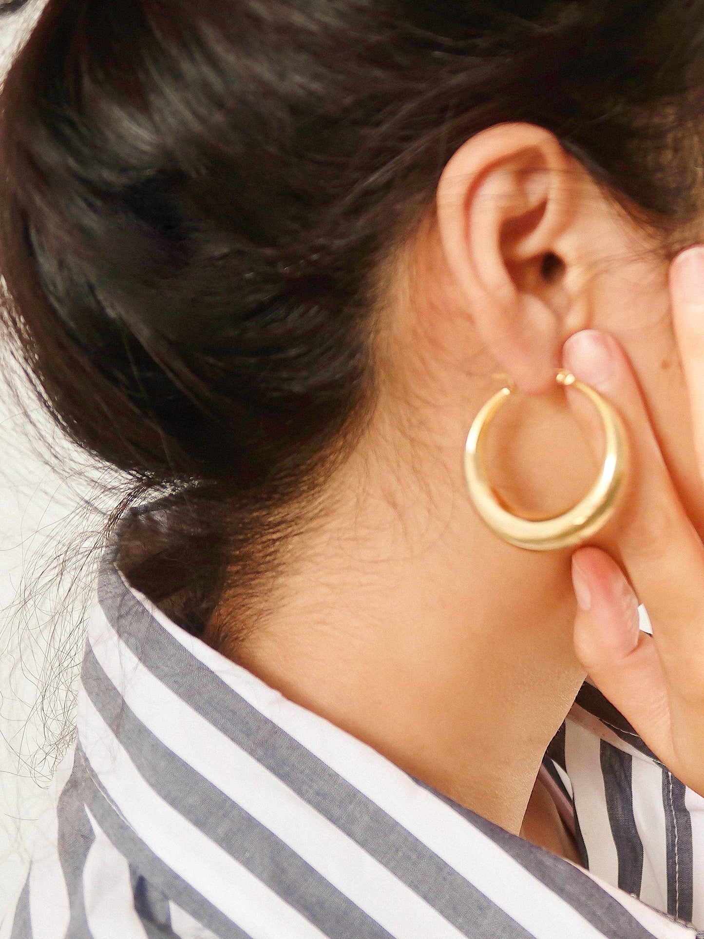 Galene Large Hoop Earring