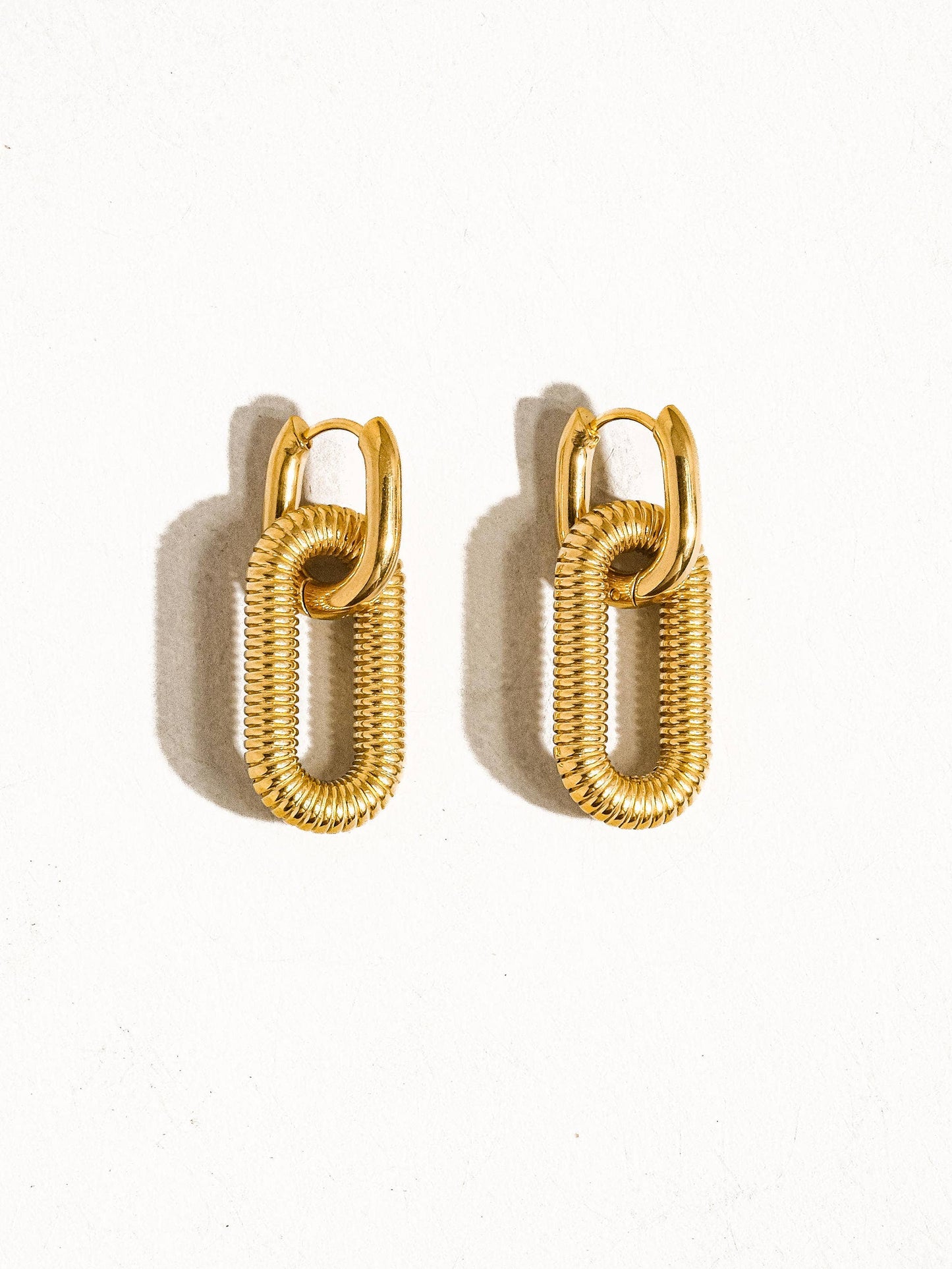 Kate Double Chain Hoop Earring