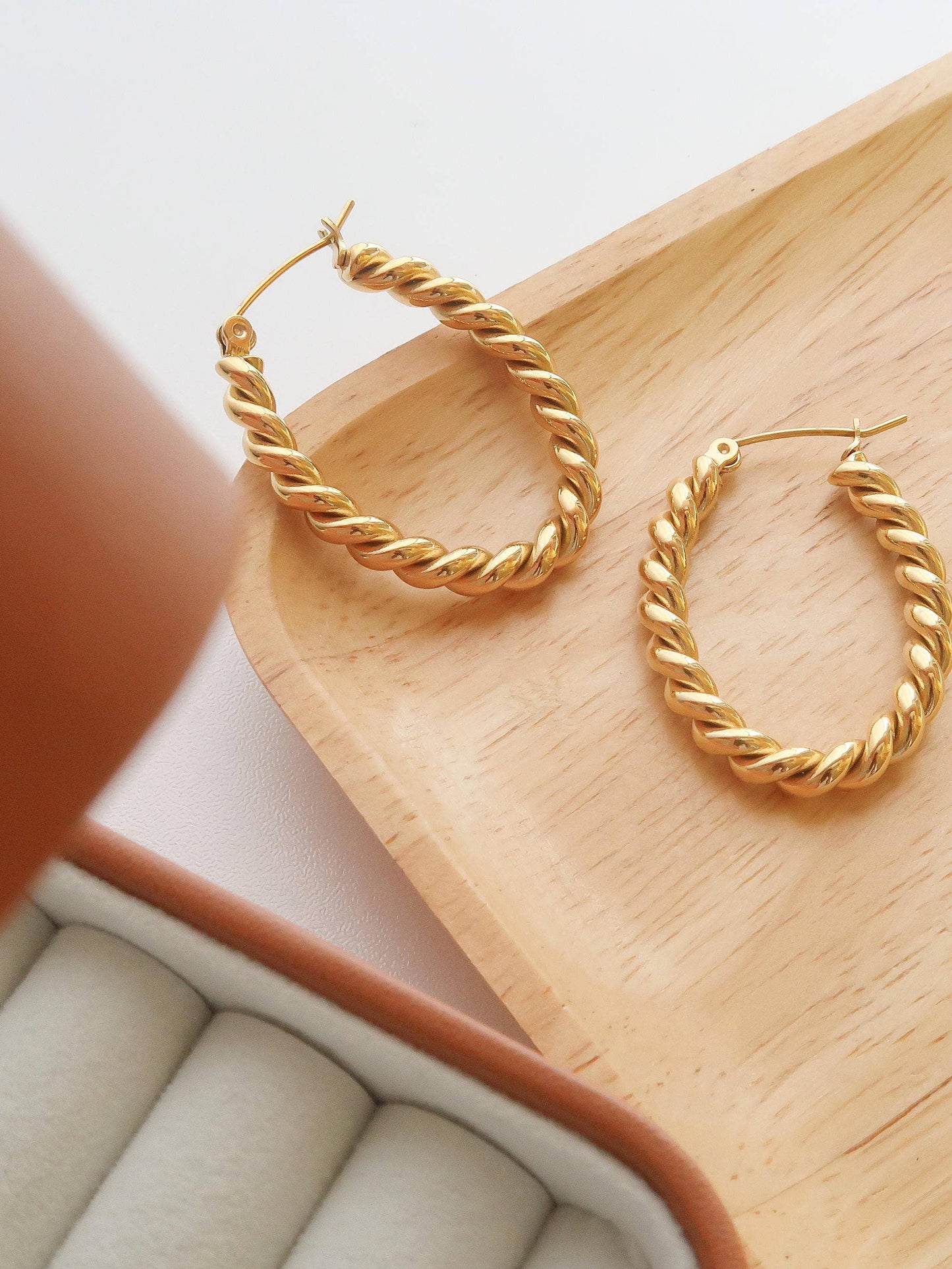 Brook Braided Hoop Earring