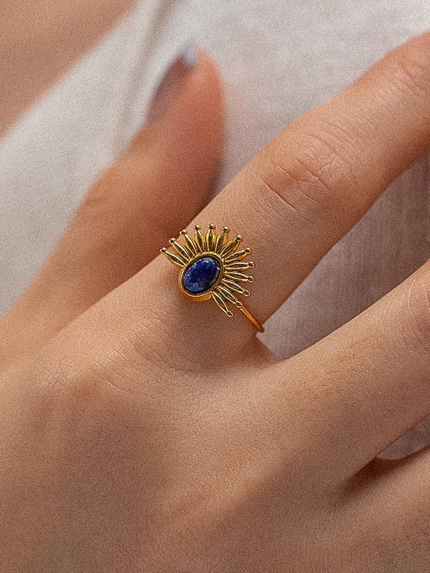 Serena Sun Stone Ring