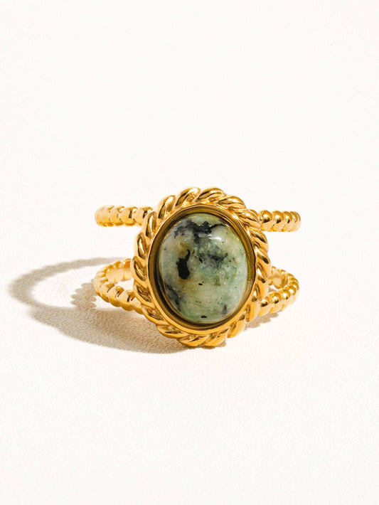Mica Stone Adjustable Ring