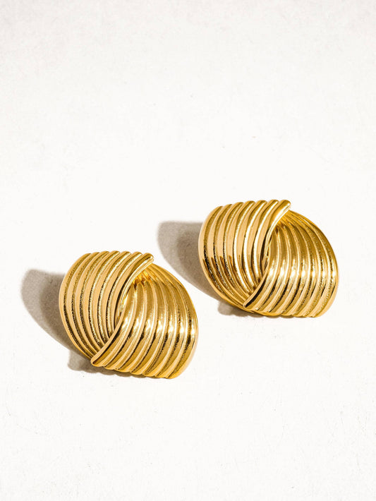 Athens Wavy Studs
