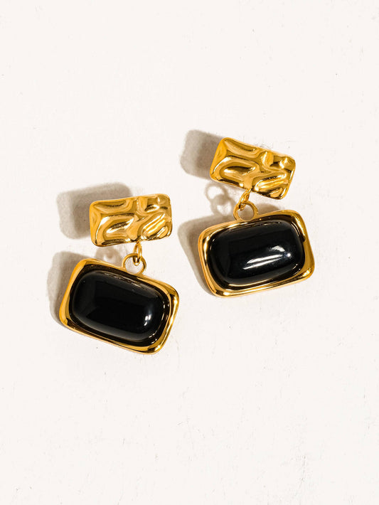Cuvée Black Square Dangle Earring