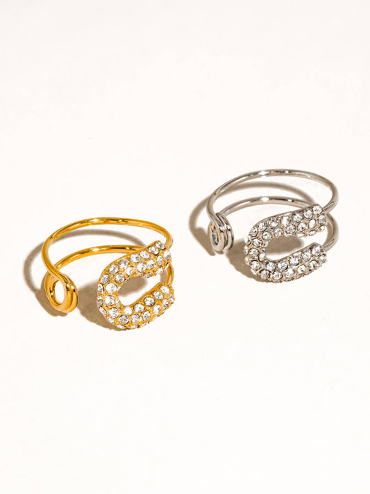 Destiny Rhinstone Glam Ring